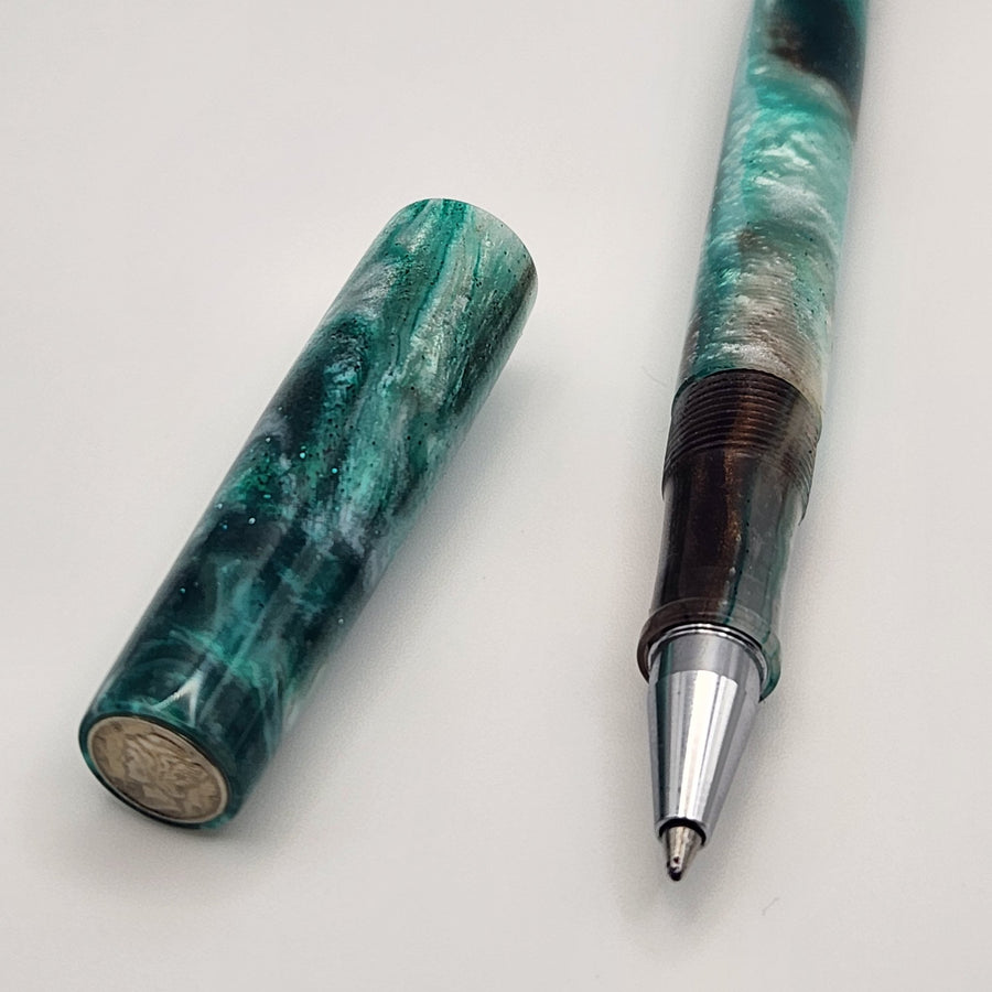 "Irish Isles" - Mercury Convertible Fountain Pen / Rollerball - DaveDollarCustomPens