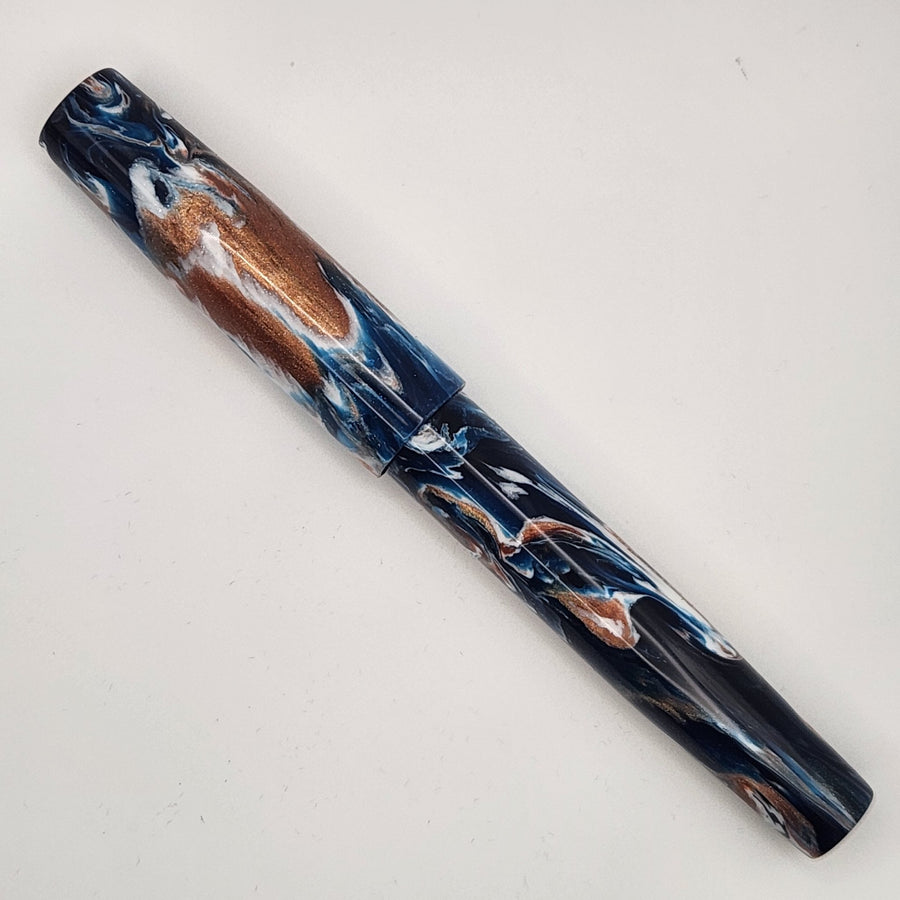 Liberty Fountain Pen - "Achilles Teal" - #8 Nib - DaveDollarCustomPens