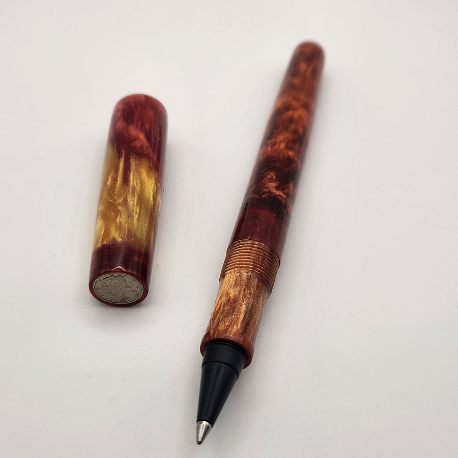 Long Mercury Pocket Fountain Pen - Canyon - DaveDollarCustomPens