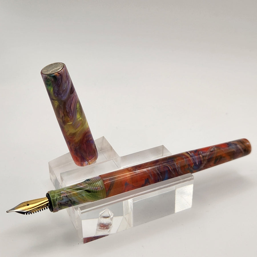 "Lotus" - Mercury Convertible Fountain Pen / Rollerball - DaveDollarCustomPens