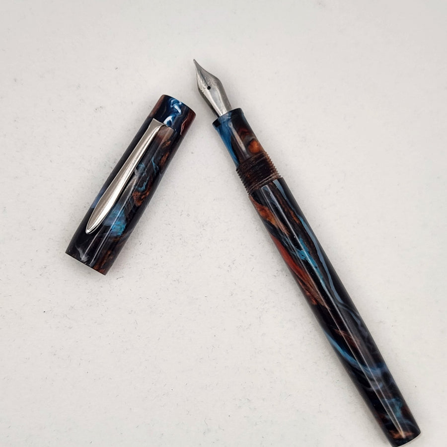 Mercury Convertible Fountain Pen / Rollerball - Arizona Abalone with clip - DaveDollarCustomPens