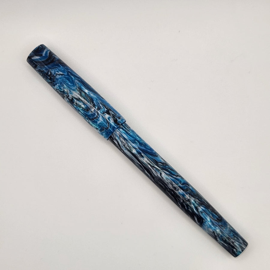 Mercury Convertible Fountain Pen / Rollerball - Ice Station Zebra - DaveDollarCustomPens