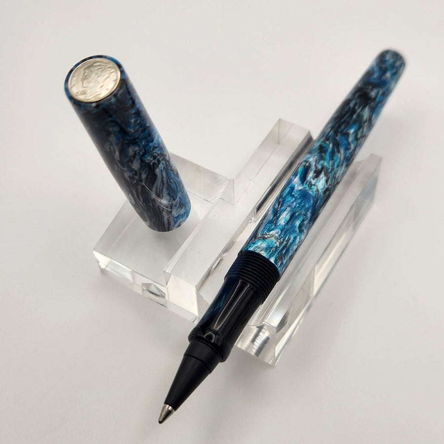 Mercury Convertible Fountain Pen / Rollerball - Ice Station Zebra - DaveDollarCustomPens