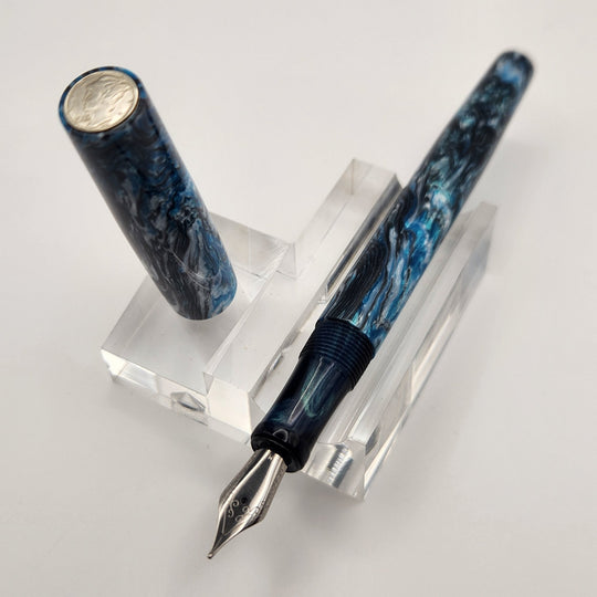 Mercury Convertible Fountain Pen / Rollerball - Ice Station Zebra - DaveDollarCustomPens