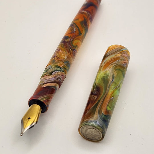 Mercury Convertible Fountain Pen / Rollerball - Lotus - DaveDollarCustomPens