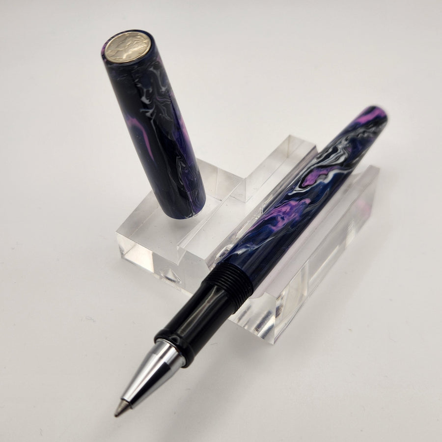 Mercury Convertible Fountain Pen / Rollerball - Purple Storm - DaveDollarCustomPens