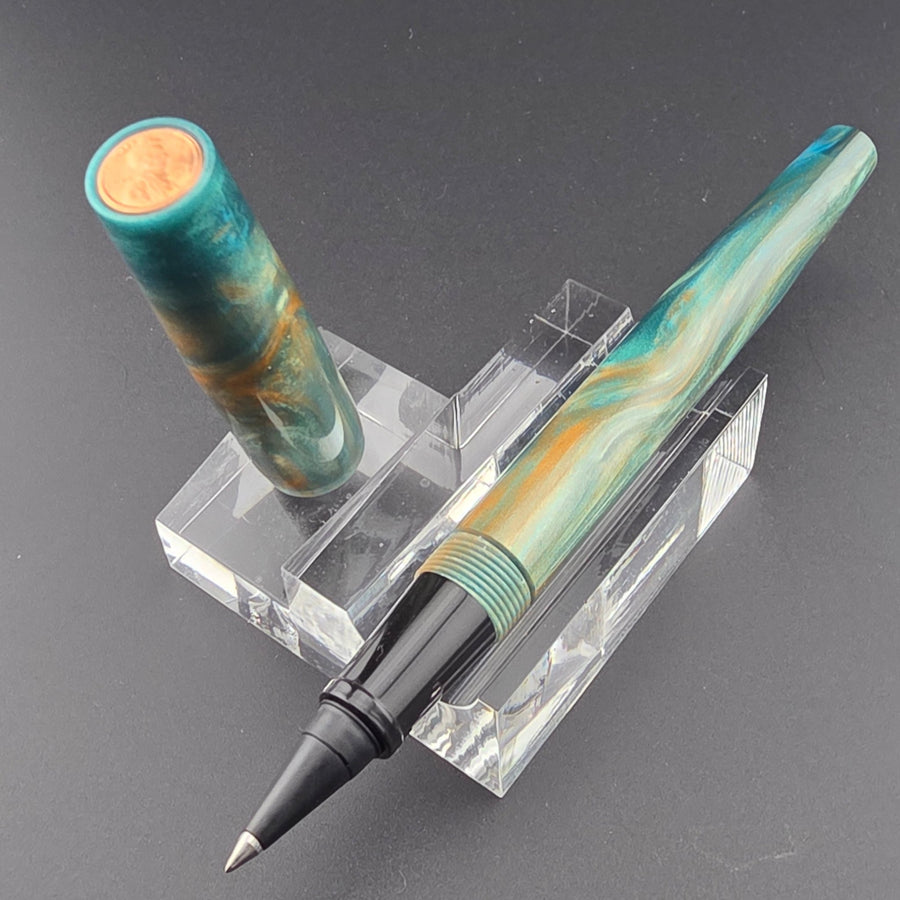"Mountain Meadows" - Freedom Convertible Fountain Pen - DaveDollarCustomPens