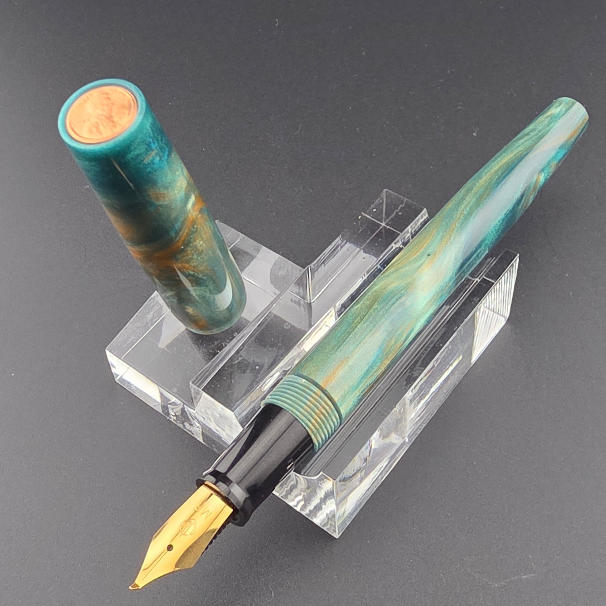 "Mountain Meadows" - Freedom Convertible Fountain Pen - DaveDollarCustomPens