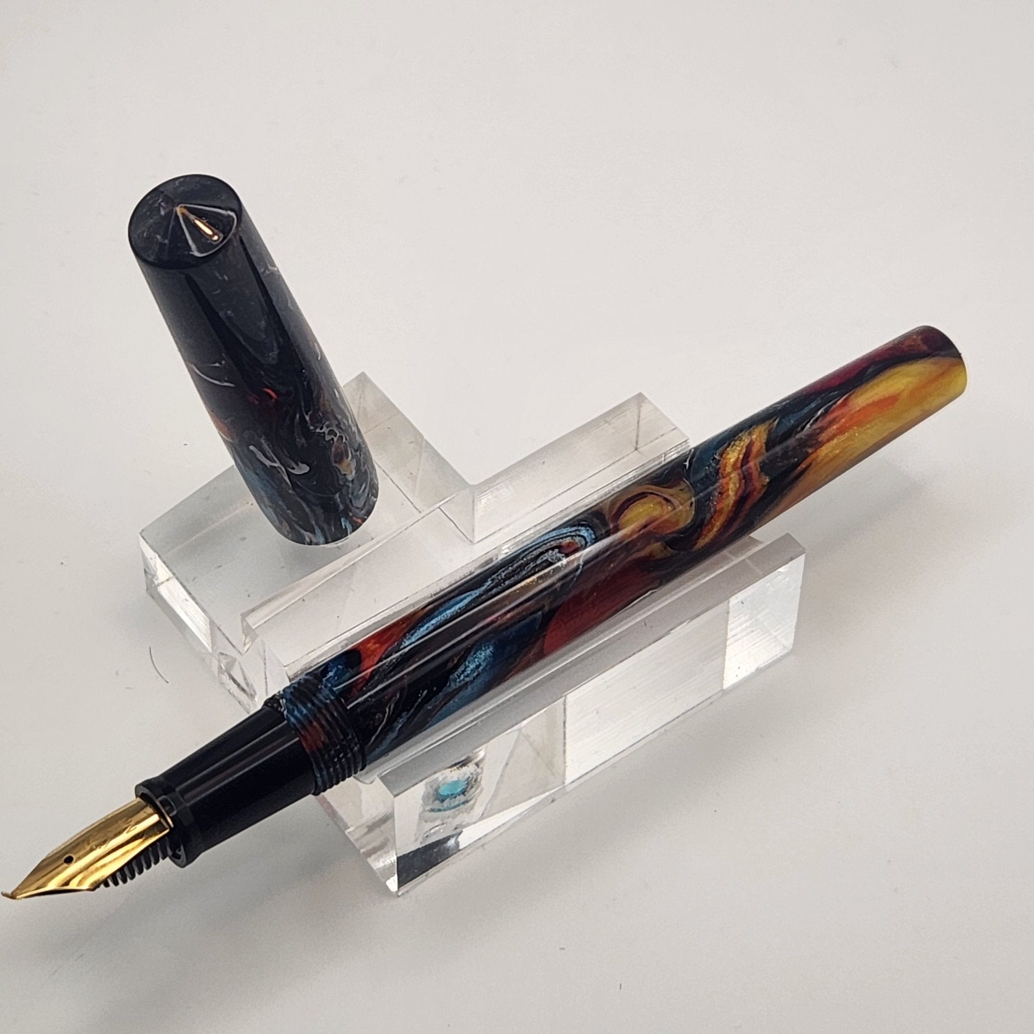 "Painted Desert" - Fude Freedom fountain pen - DaveDollarCustomPens