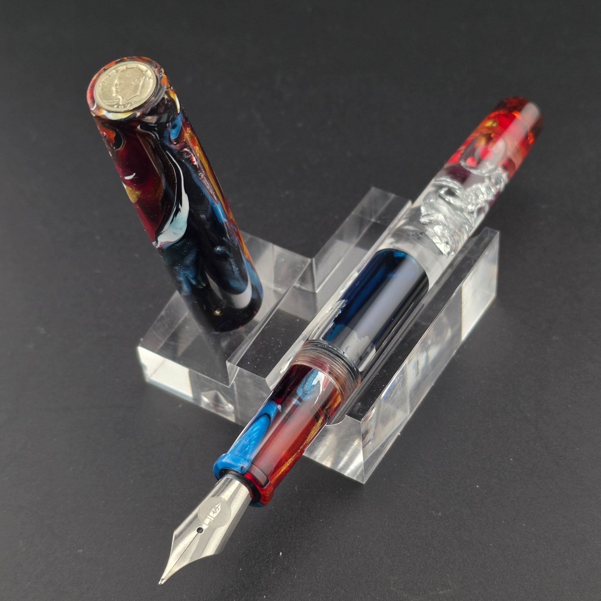 "Painted Desert" IKE Display - Dropper Fountain Pen - DaveDollarCustomPens