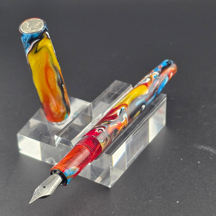 “Painted Desert" - Mercury Convertible Fountain Pen / Rollerball - DaveDollarCustomPens