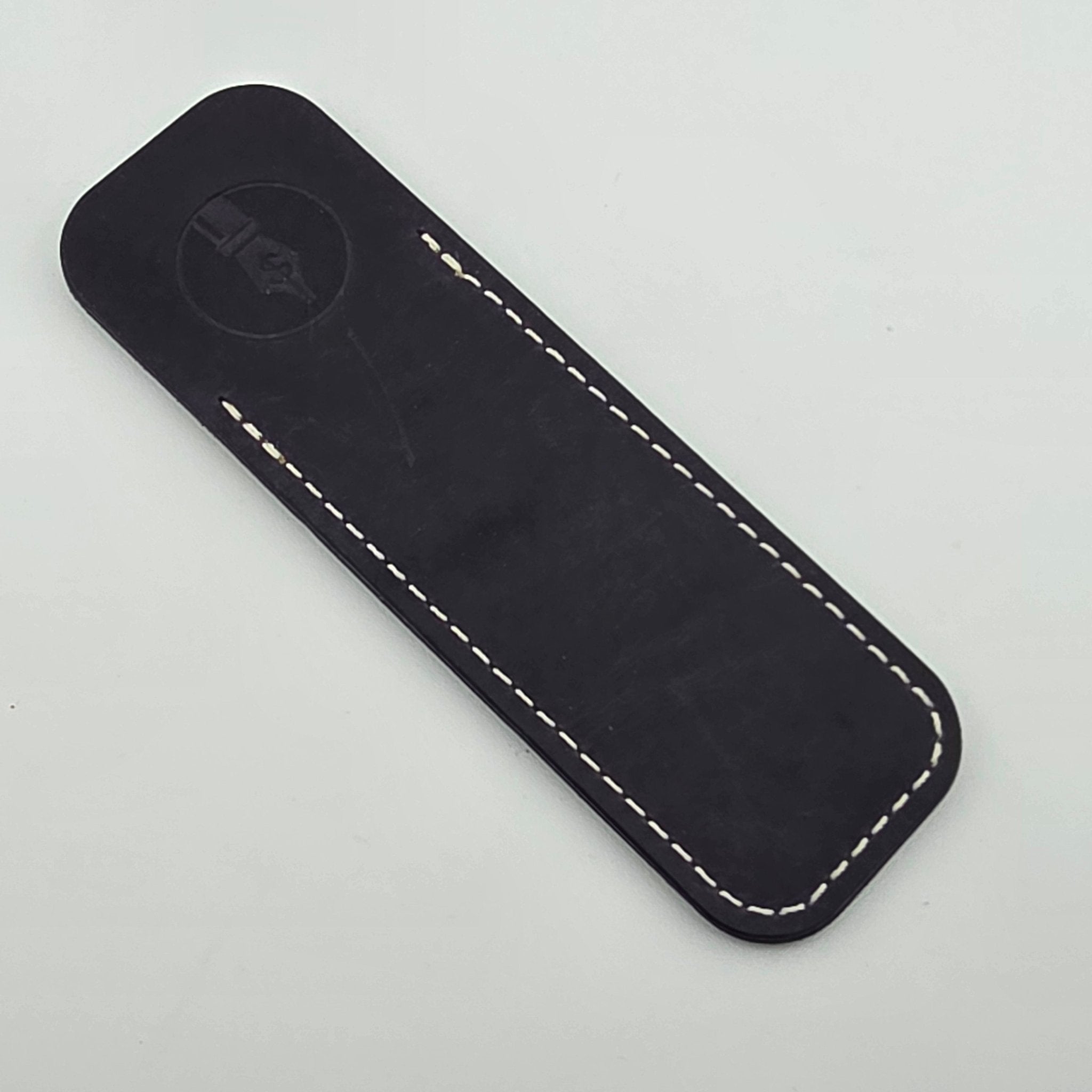 Pocket Pen Length - Wildberry Glossy Leather Pen Sleeve - DaveDollarCustomPens