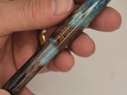 Mercury Pocket Fountain Pen - “Teal Agate”