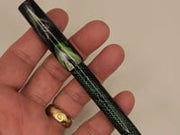 Long Mercury Pocket Fountain Pen - “Ion Storm and Vintage Cellulose Acetate”