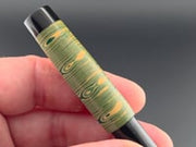 Anton 335 - Mercury Convertible Fountain Pen / Rollerball  - Handmade and Black Ebonite