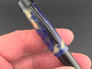 "Omas Blue Lucens Celluloid" - Mercury Convertible Fountain Pen / Rollerball with clip
