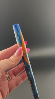 "Golden Azure" - Freedom Convertible Fountain Pen