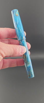 "Caribbean Gold" - Liberty Fountain Pen - #8 Nib