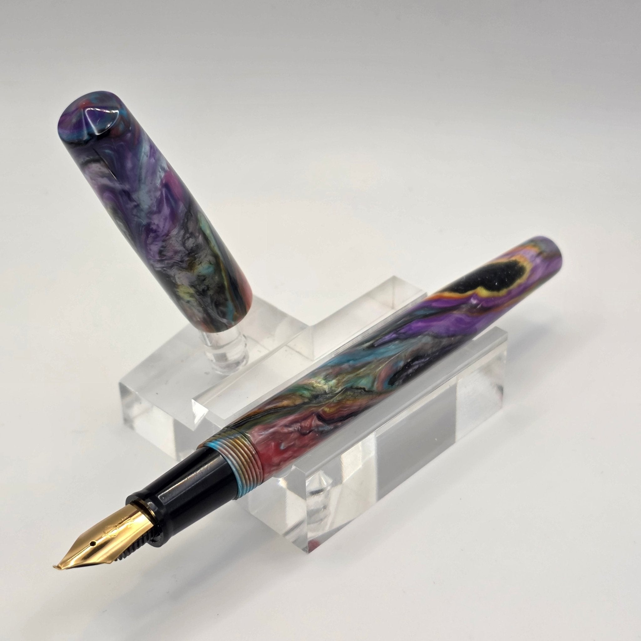 "Primary Manipulation 4" - Fude Freedom fountain pen - DaveDollarCustomPens