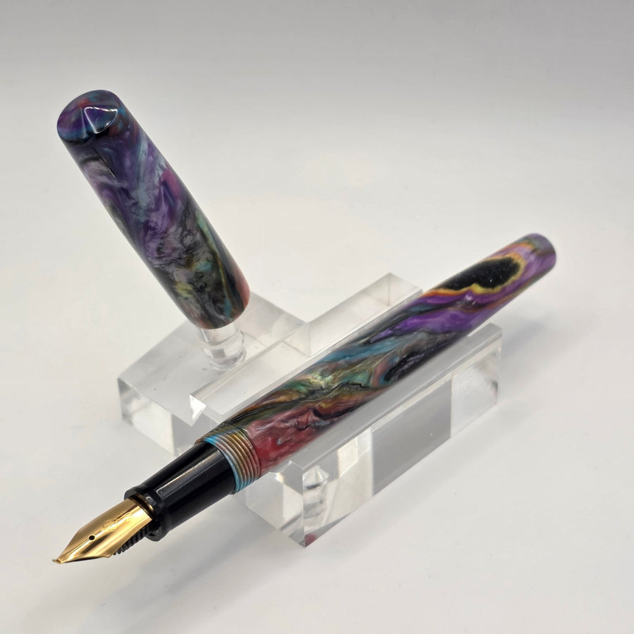 "Primary Manipulation 4" - Fude Freedom fountain pen - DaveDollarCustomPens