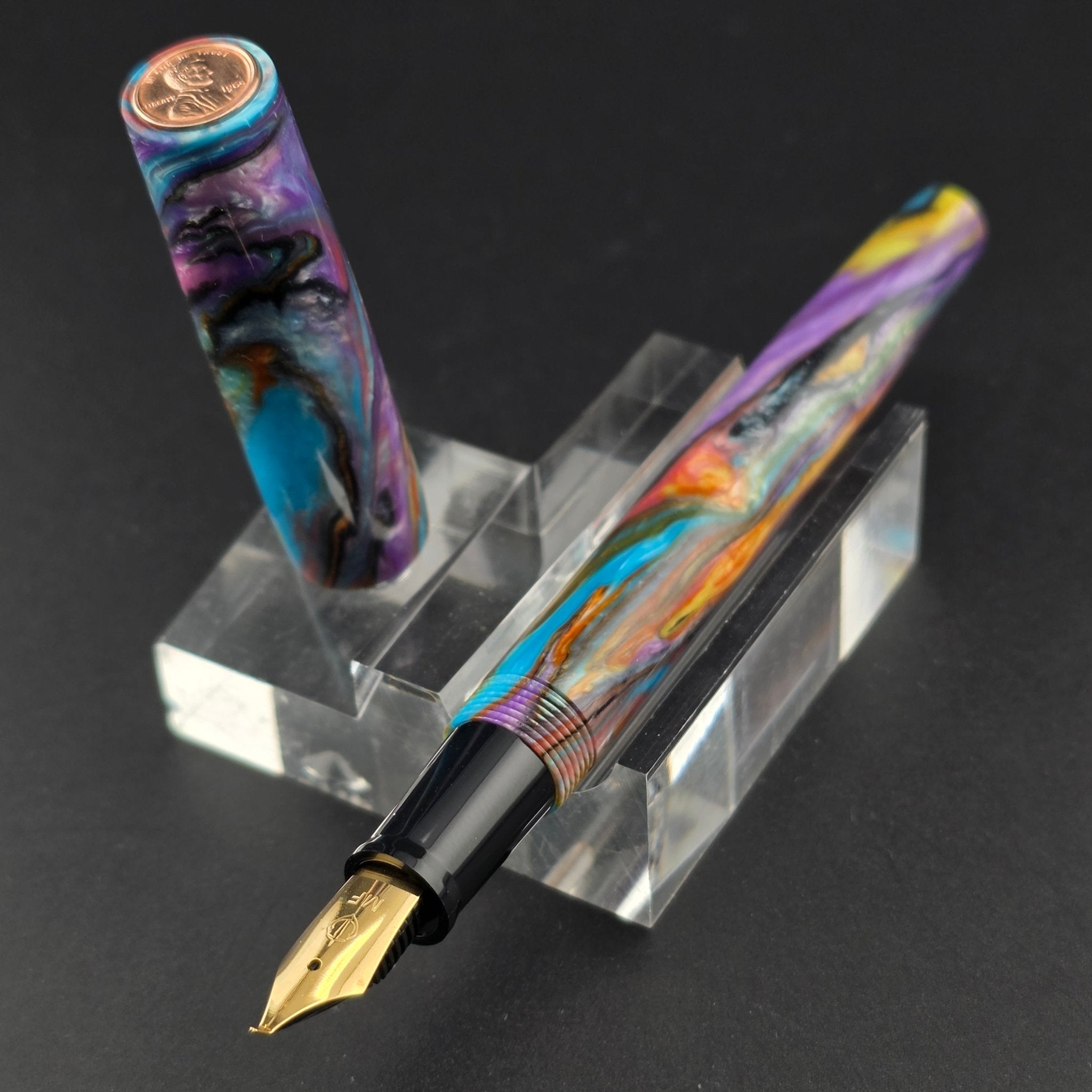 "Primary Manipulation 4.5" - Fude Freedom fountain pen - DaveDollarCustomPens
