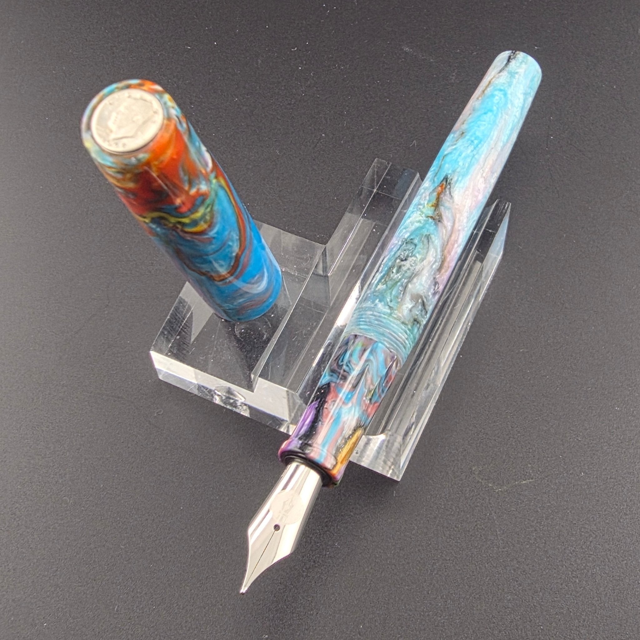 "Primary Manipulation 4.5" - IKE Fountain Pen - DaveDollarCustomPens