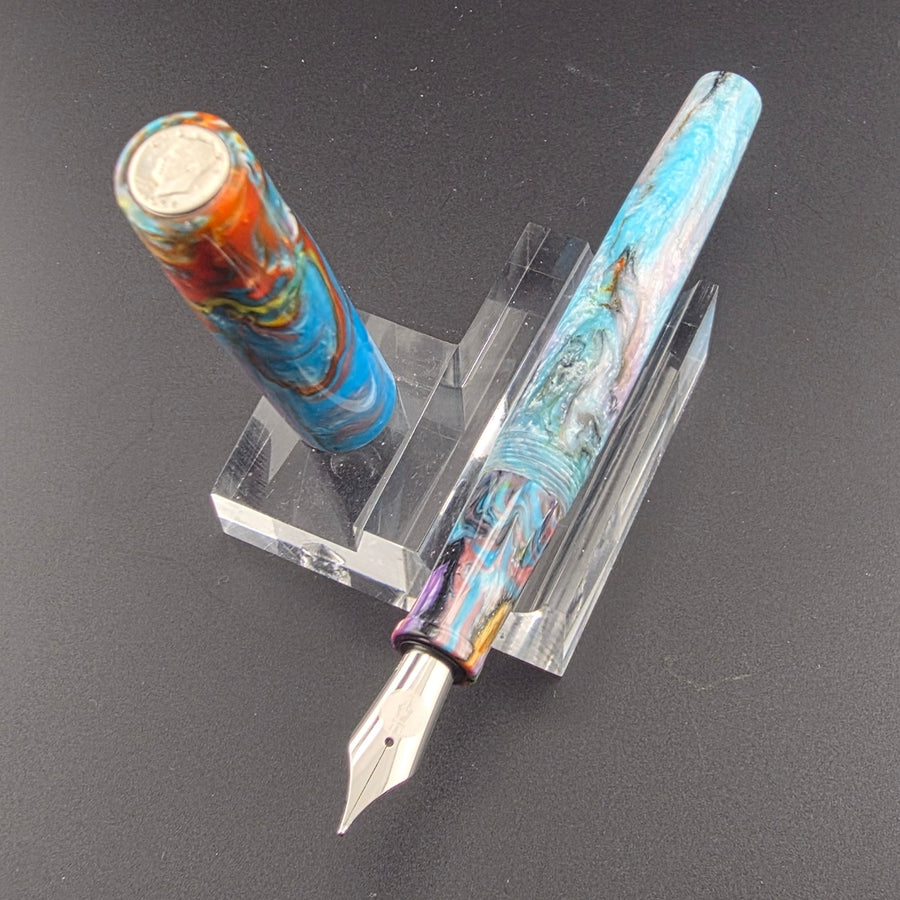 "Primary Manipulation 4.5" - IKE Fountain Pen - DaveDollarCustomPens