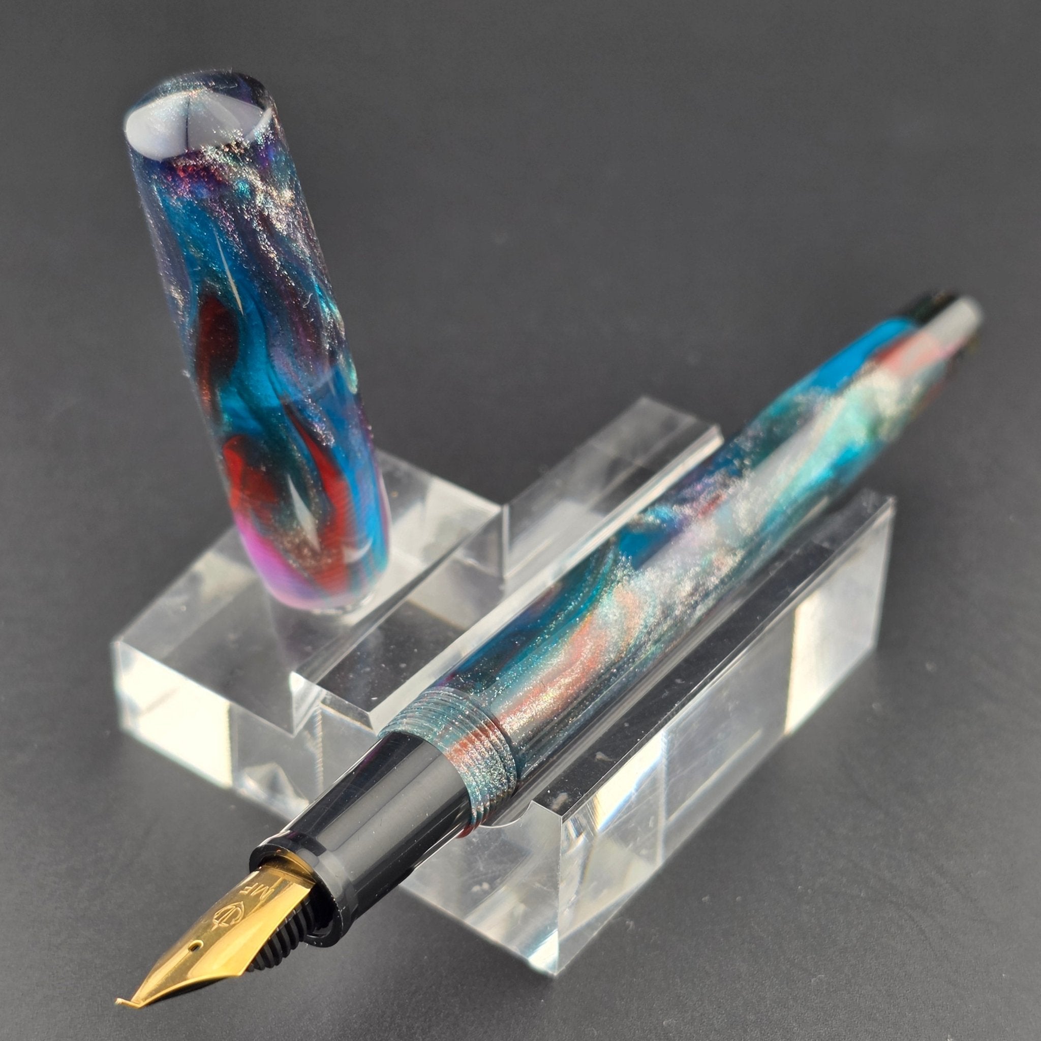 "Primary Manipulation 5" - Fude Freedom fountain pen - DaveDollarCustomPens
