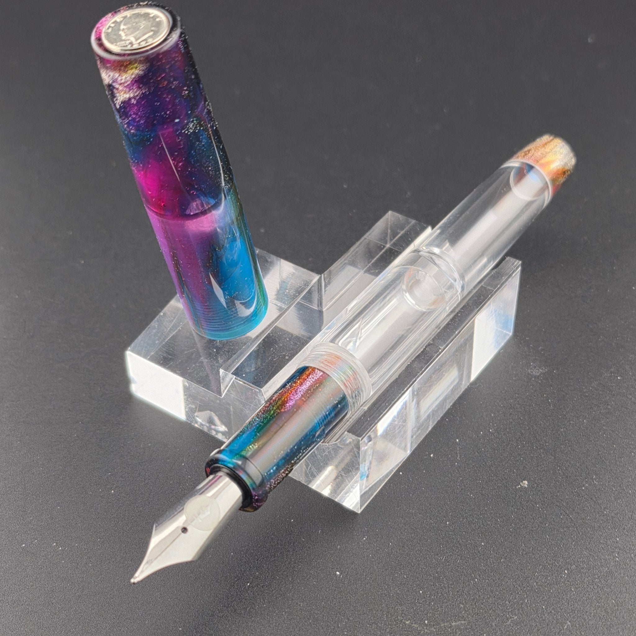 "Primary Manipulation 5" IKE Display - Dropper Fountain Pen - DaveDollarCustomPens