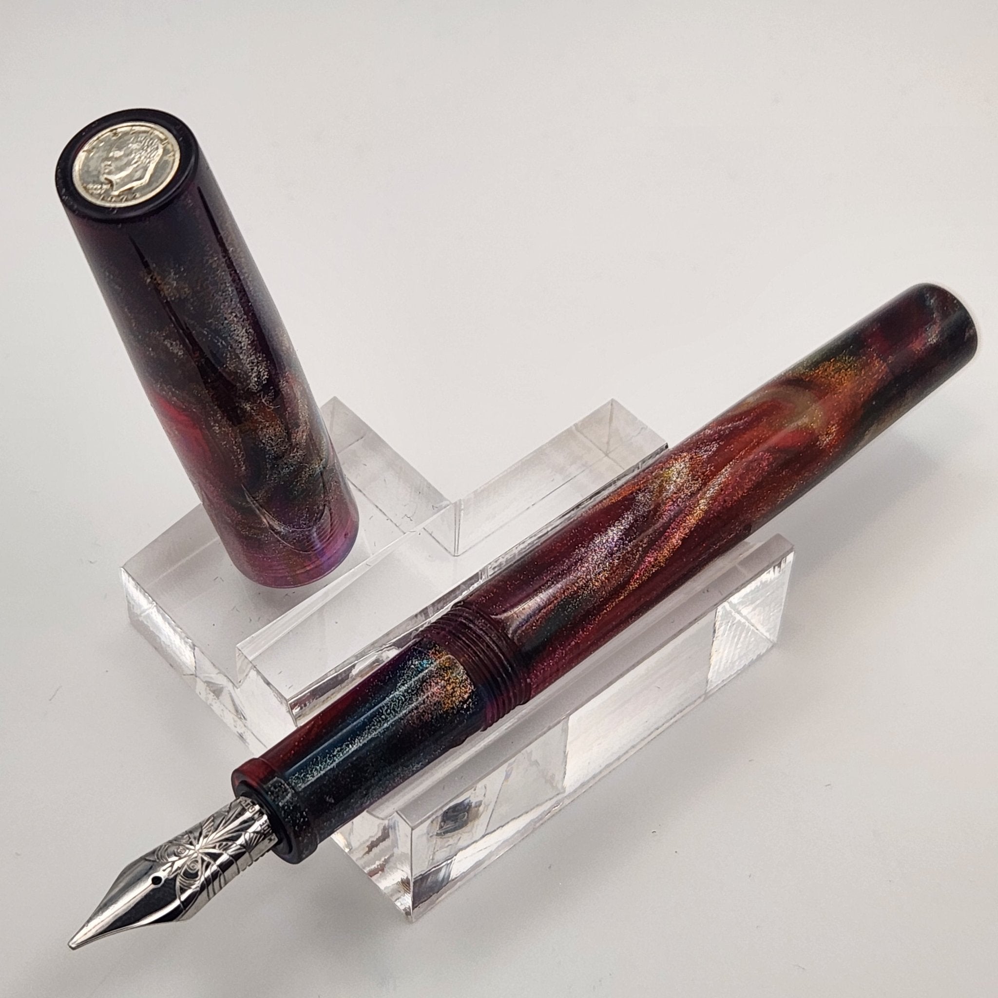 "Primary Manipulation 5" - IKE Fountain Pen - DaveDollarCustomPens