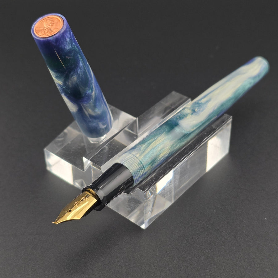 "Reflection Pool" - Fude Freedom fountain pen - DaveDollarCustomPens