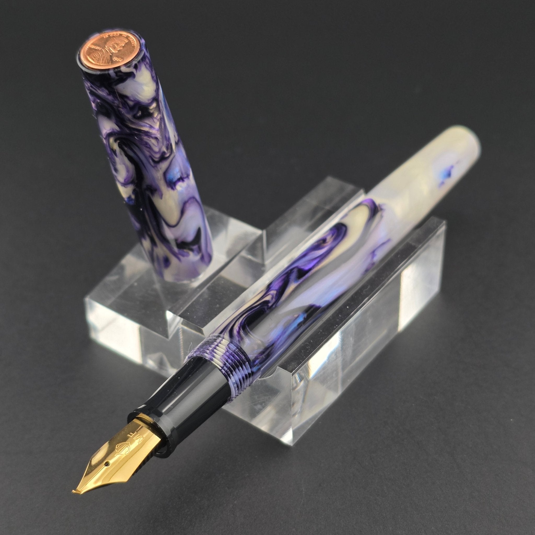 "Royal Abalone" - Fude Freedom fountain pen - DaveDollarCustomPens