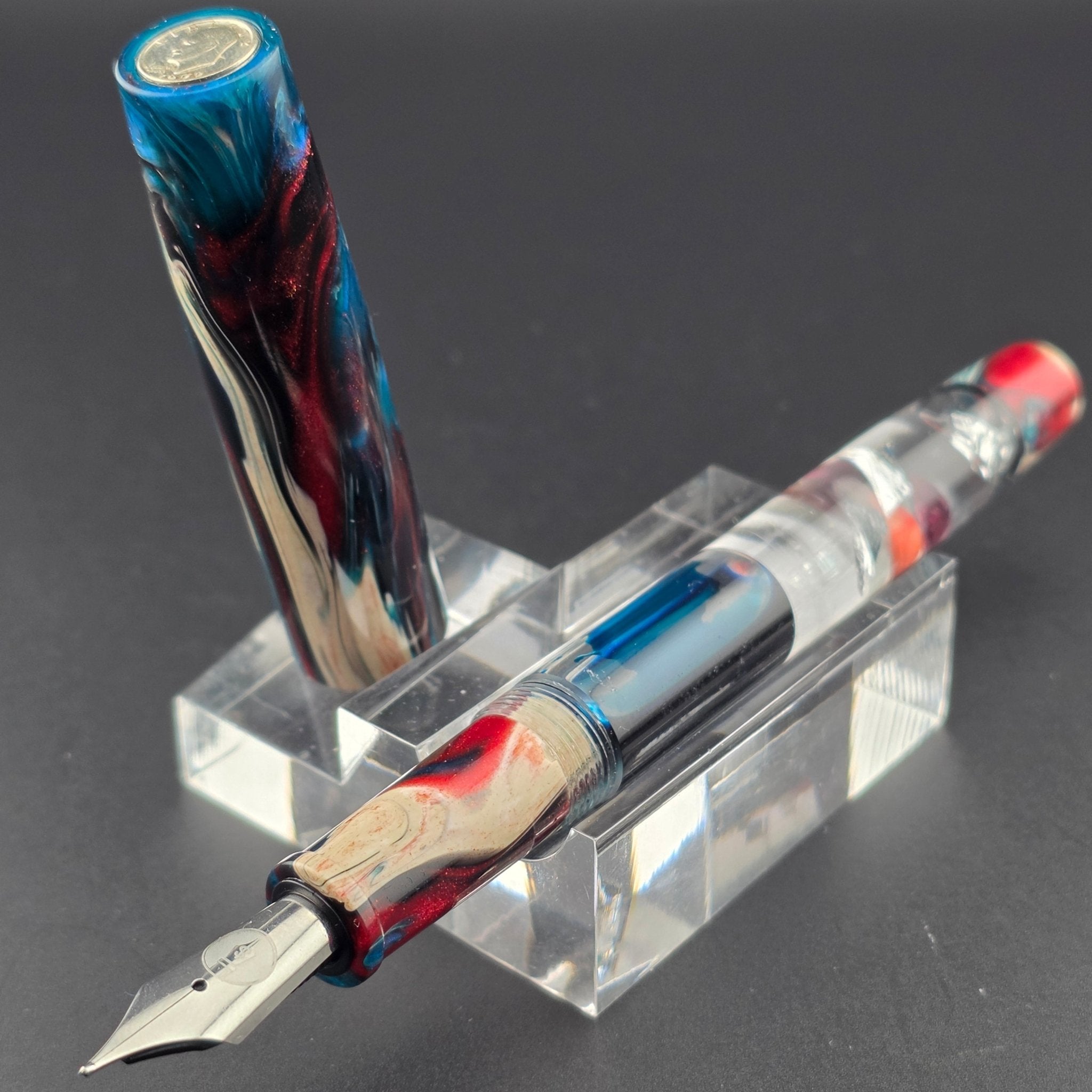 "Seashell Beach" IKE Display-Dropper Fountain Pen (Copy) - DaveDollarCustomPens