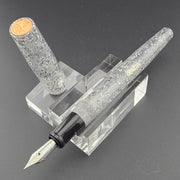 "Silver Holographic" - Freedom Convertible Fountain Pen - DaveDollarCustomPens