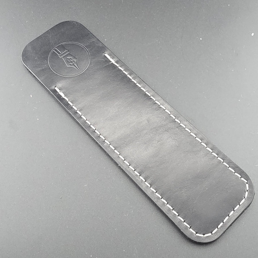Standard Length - Blackberry Glossy Leather Pen Sleeve - DaveDollarCustomPens