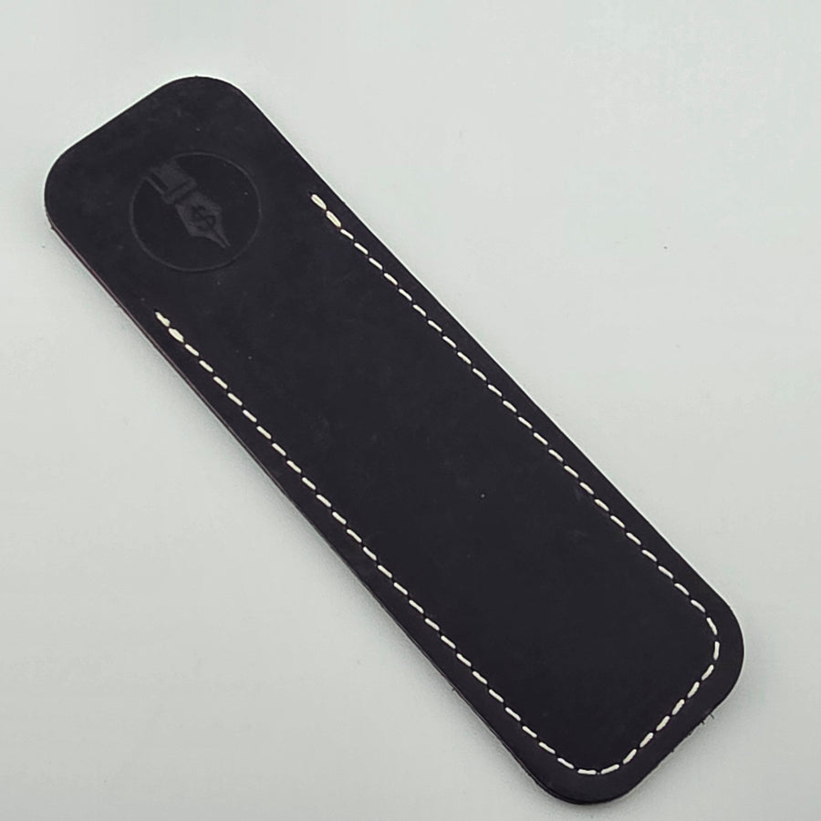 Standard Length - Blackberry Glossy Leather Pen Sleeve - DaveDollarCustomPens