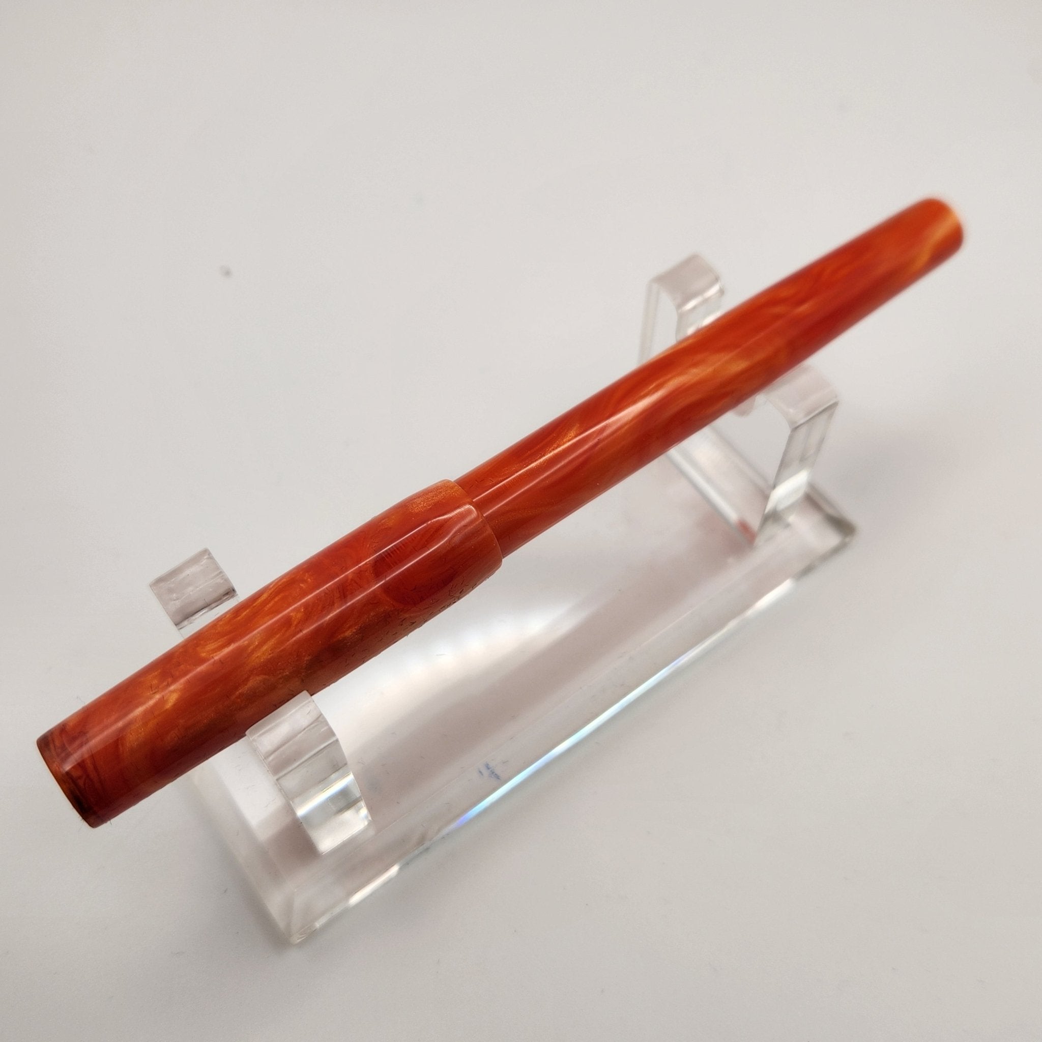 "Tripple Orange" - Mercury Convertible Fountain Pen / Rollerball - DaveDollarCustomPens