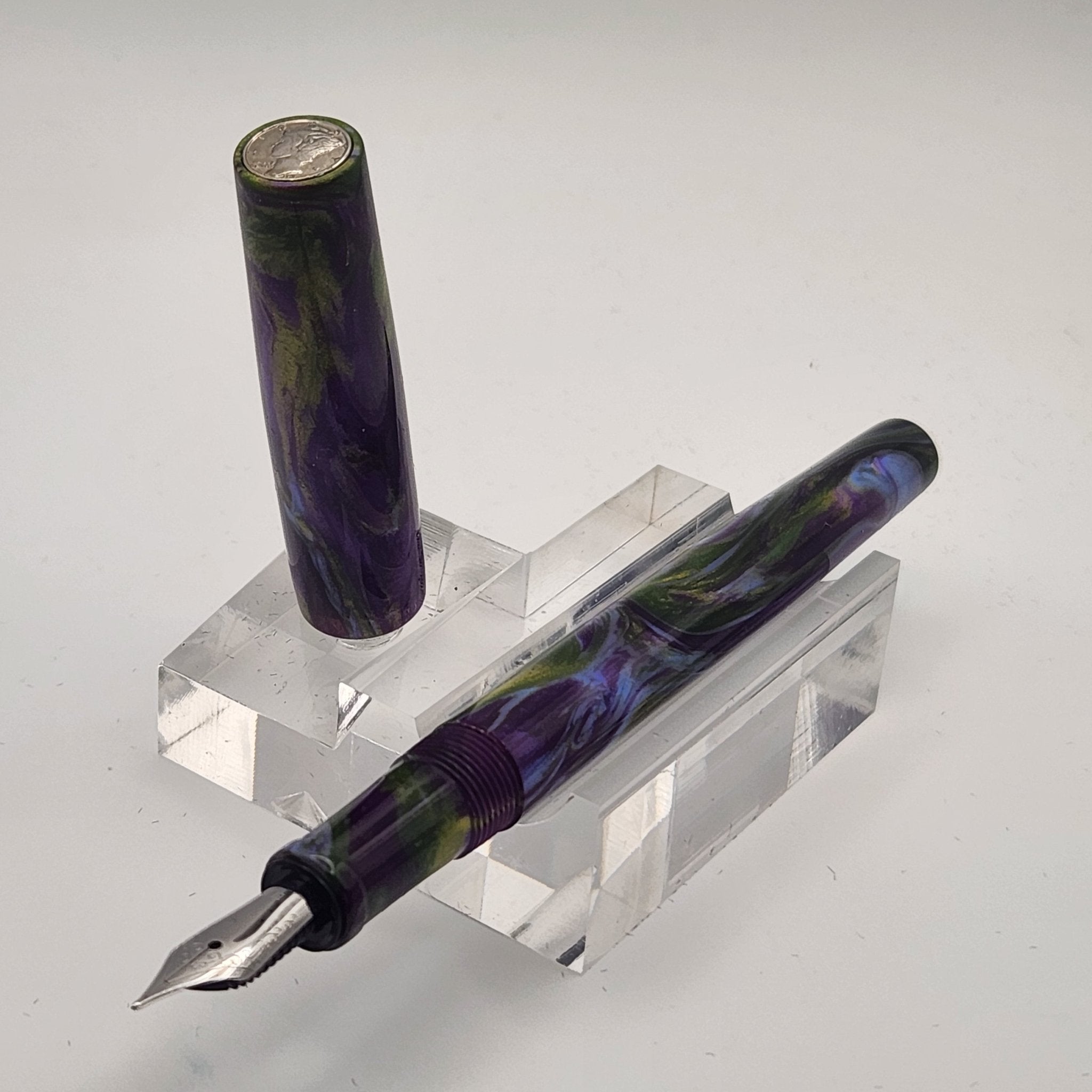 "Wisteria Walk" - Mercury Convertible Fountain Pen / Rollerball - DaveDollarCustomPens