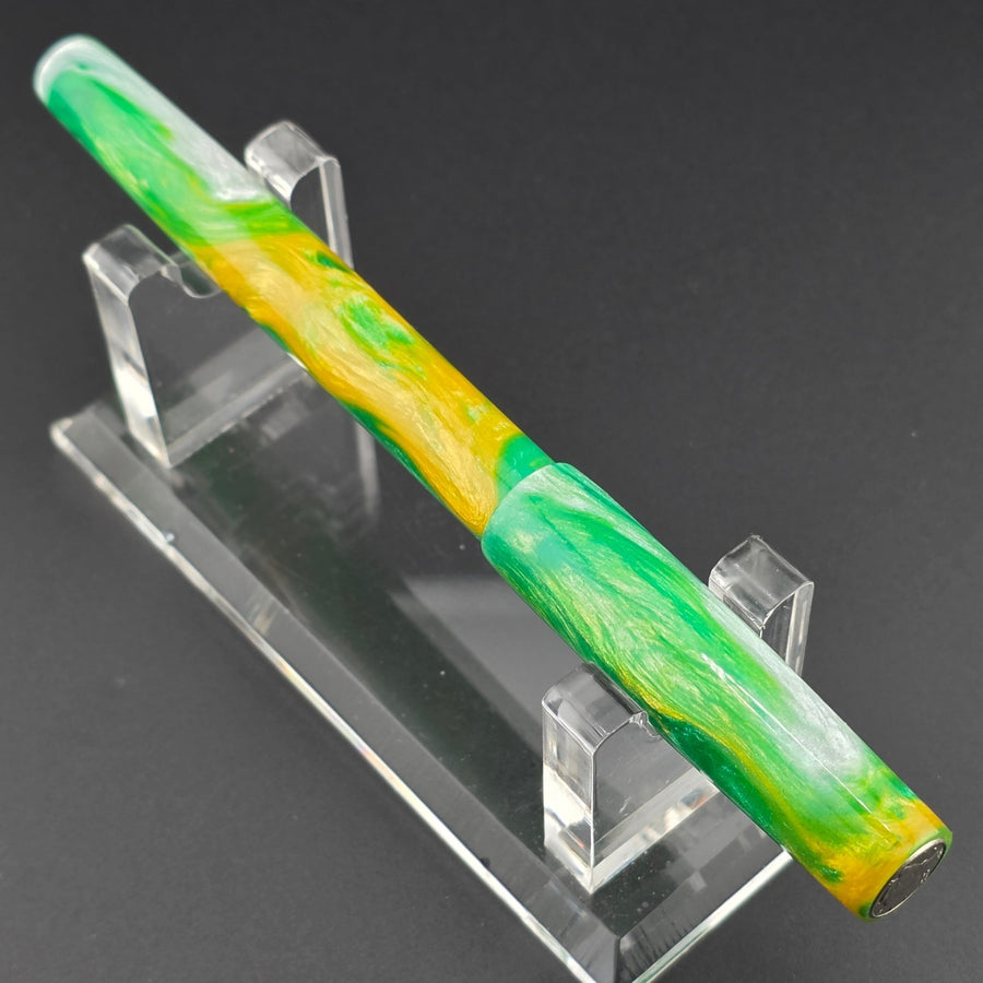 "Wolf's Peridot" Mercury Convertible Fountain Pen / Rollerball - DaveDollarCustomPens